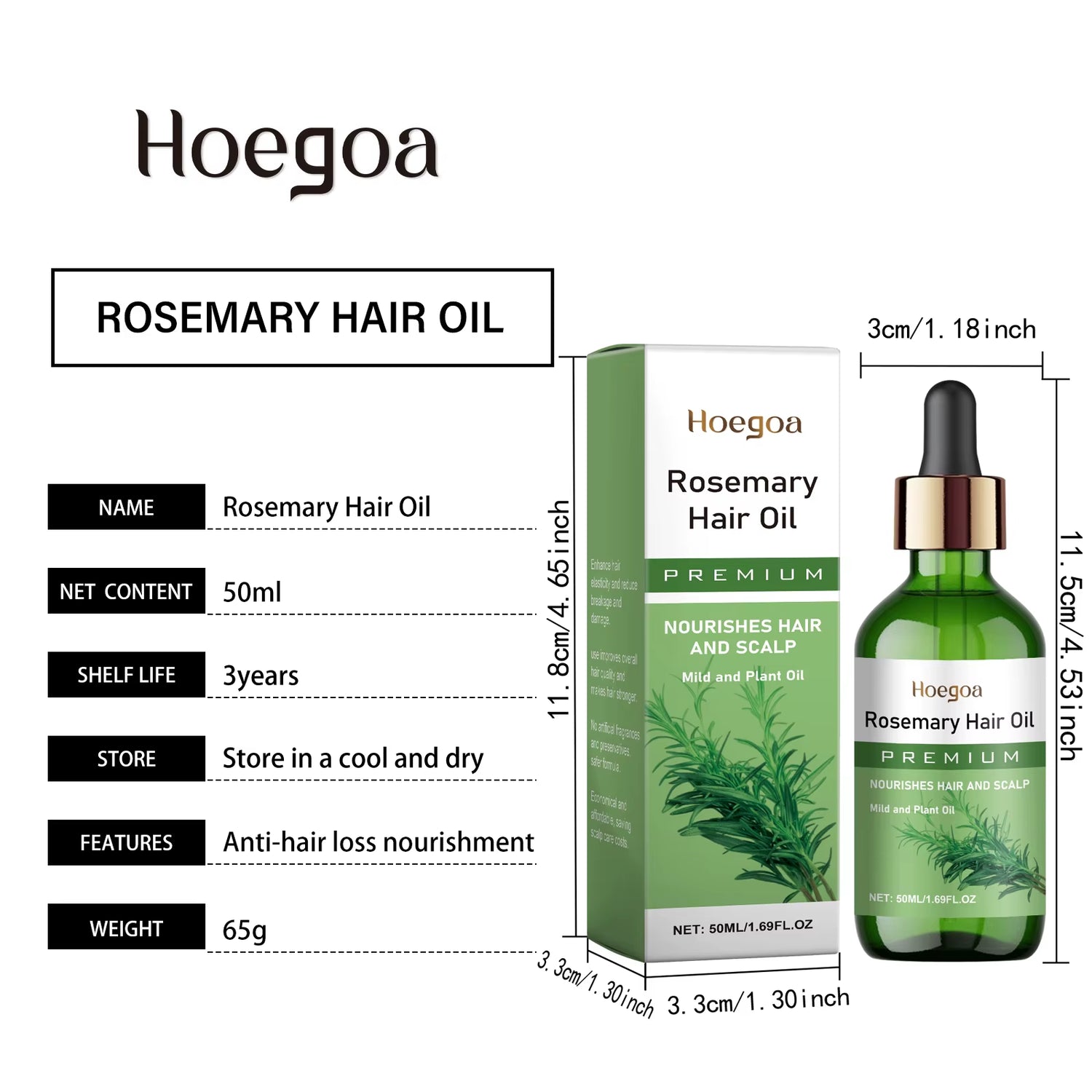 Rosemary Dense Hair Essential Oil Repairs Hair Damage Prevent Hair Loss Soften Hair Strengthen Hair Roots Nourishe Hair Care Oil